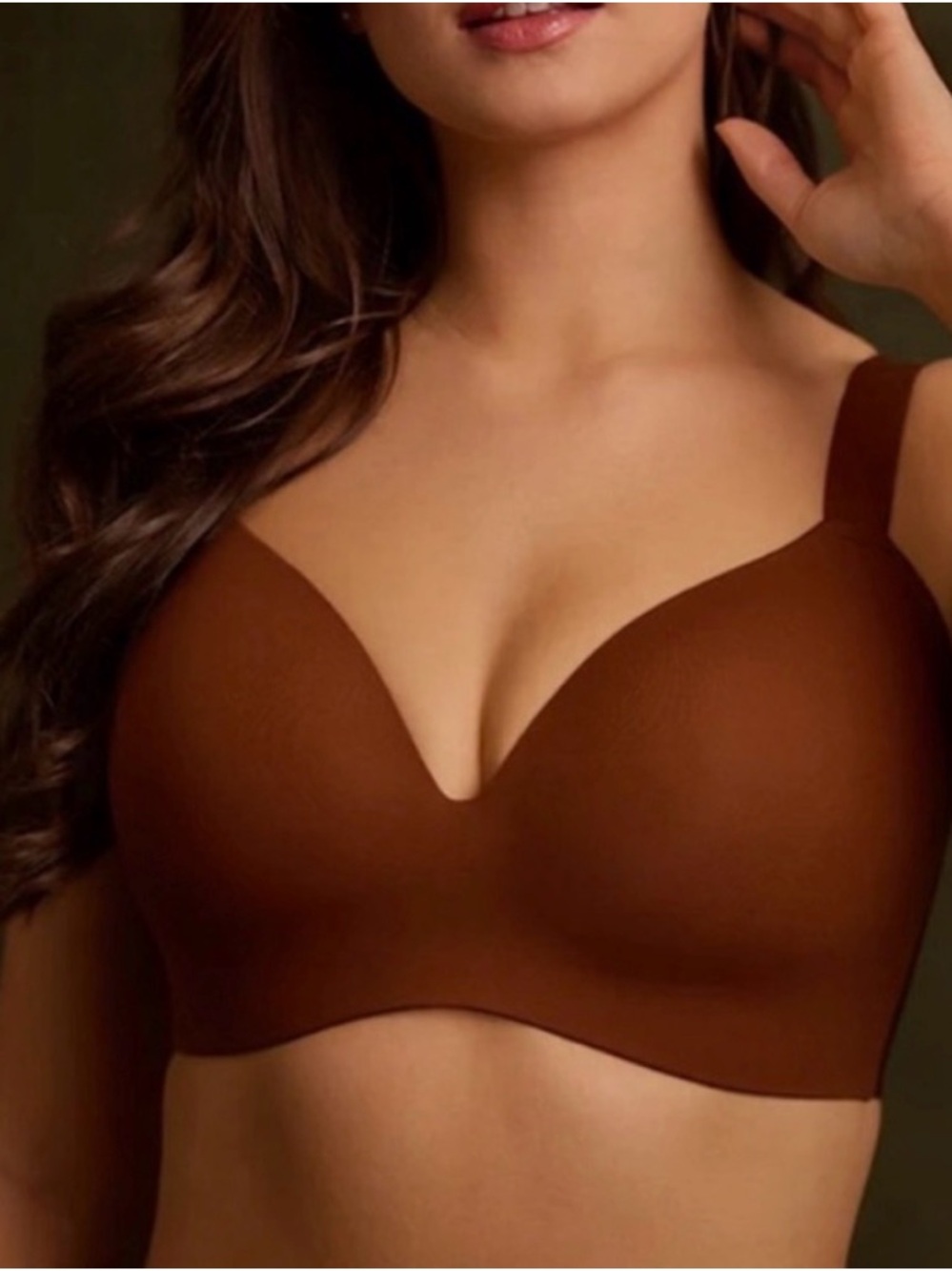 NWT Rare Le Mystere Smoother Chocolate Brown Bra